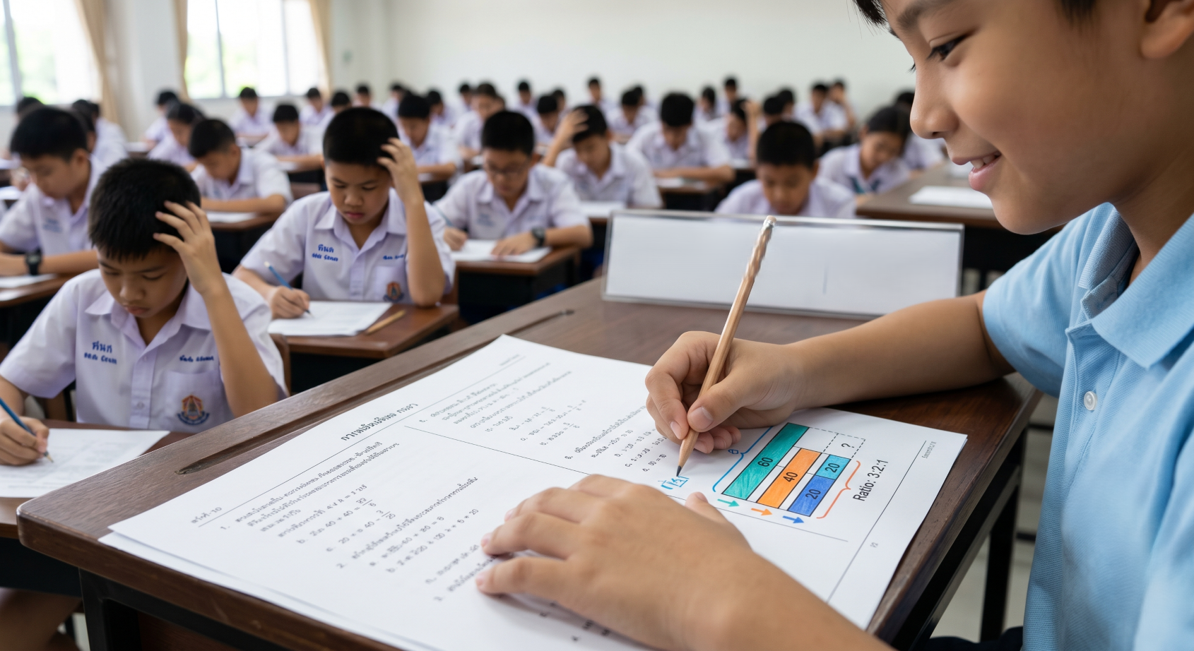 ทำไมเด็กบางคนเก่งคณิตที่บ้านแต่สอบไม่ดี?