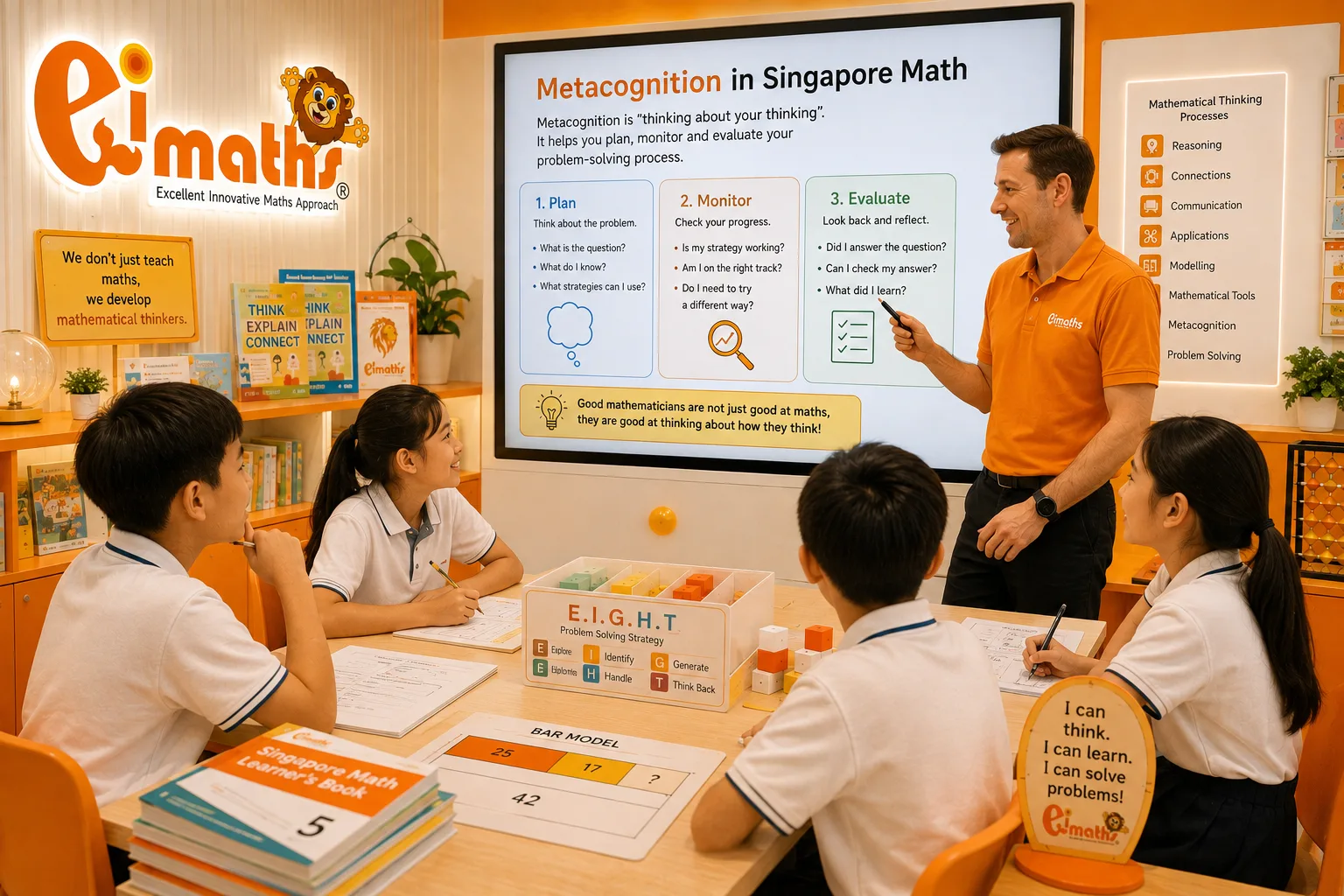 Metacognition ใน Singapore Math: ทำไมเด็กต้อง “รู้จักวิธีคิดของตัวเอง” ก่อนจะแก้โจทย์ได้เก่ง