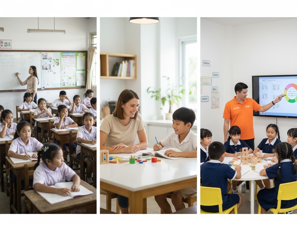 เปรียบเทียบการเรียนคณิตศาสตร์: โรงเรียนทั่วไป vs ติวเตอร์ส่วนตัว vs สถาบันเฉพาะทาง